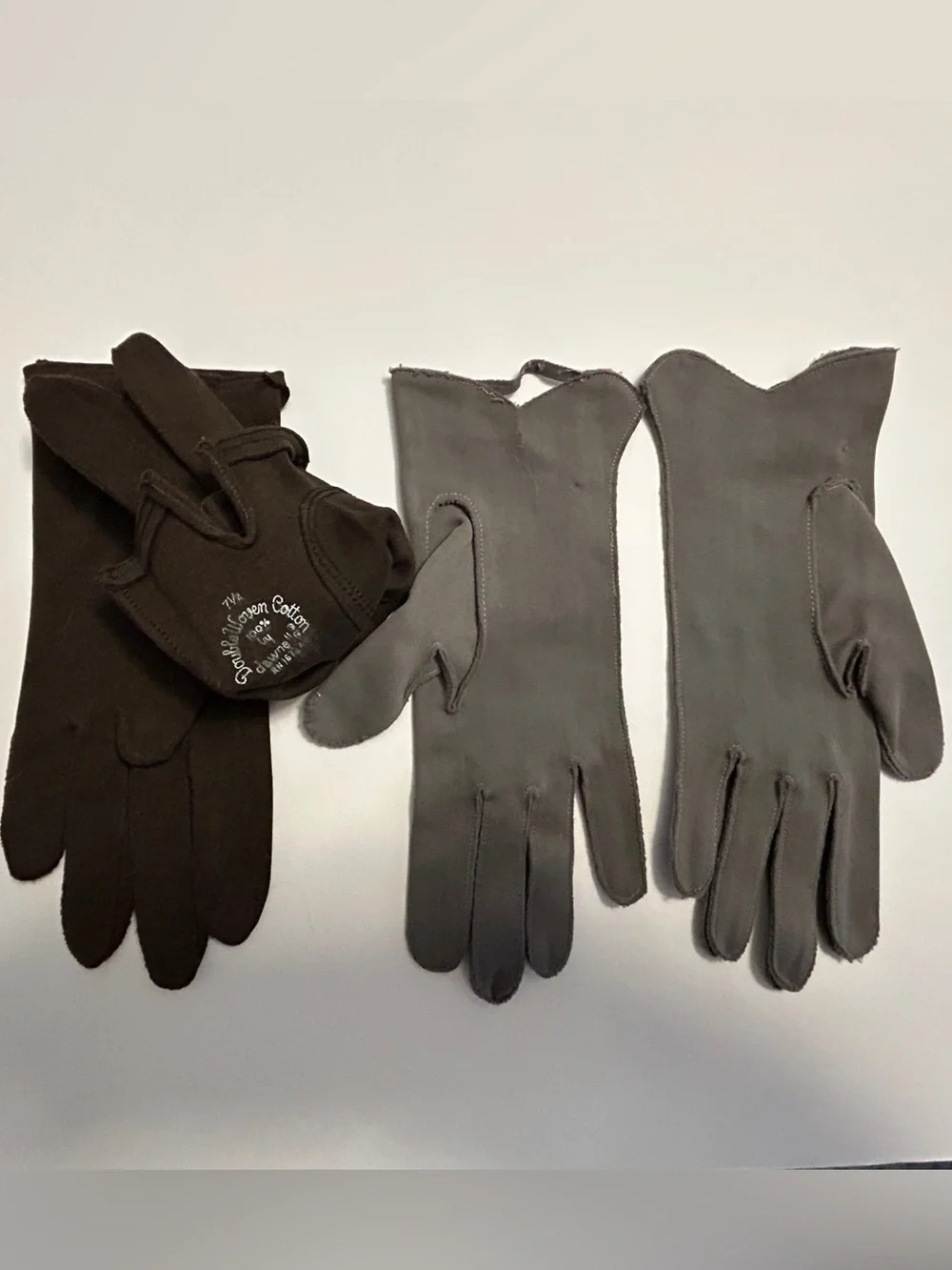 Vintage Women's Gloves 16 Pairs Black Brown Blue Peach Variety Lengths